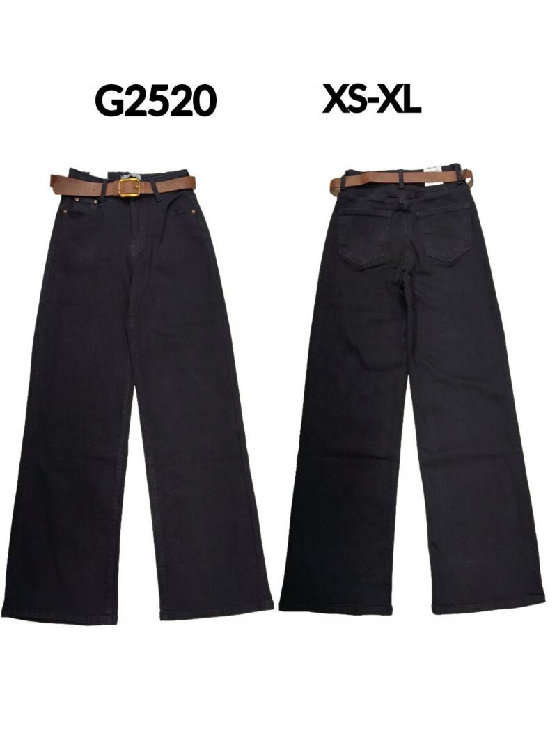 Spodnie damskie jeansy Roz XS-XL, 1 Kolor Paczka 10 szt